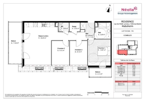 t4 à la vente -   68440  HABSHEIM, surface 75 m2 vente t4 - UBI456205247